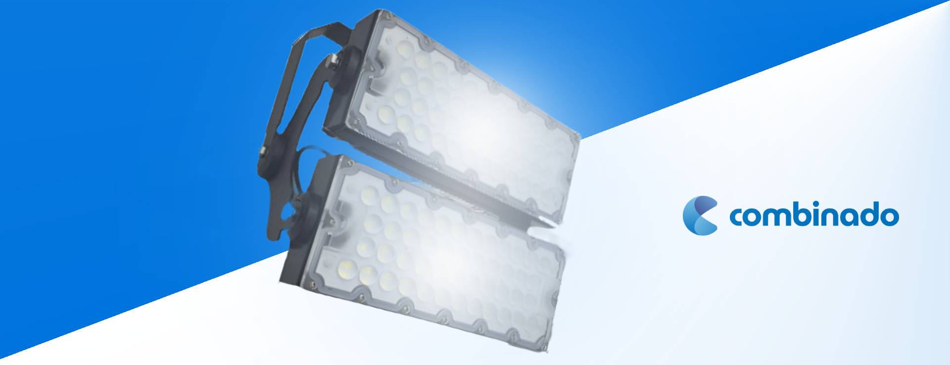 Banner do produto Refletor led 300w modular na temperatura de cor branco frio, alta potência antisurto