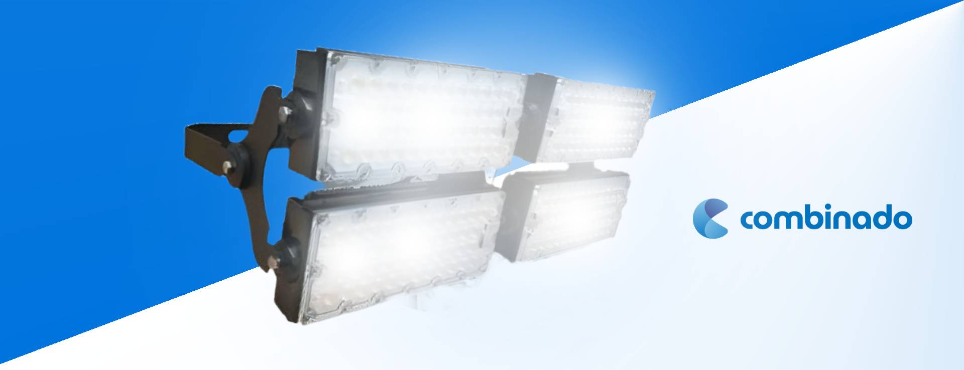 Banner do produto Refletor led 600w modular na temperatura de cor branco frio, alta potência antisurto