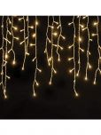 Cascata 8 Funções 5 Metros com 200 Leds Branco Quente 220v