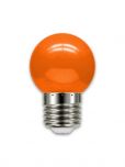 Lâmpada Led Bolinha E27 1w Laranja 127v