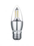 Lampada LED Vela 5w E27 Transparente Sem Bico Branco Frio