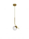 Pendente Jabuticaba Dourado Inclinado Globo 12cm