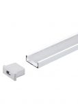 Perfil de LED Sobrepor Branco 2 Metros 17x7mm