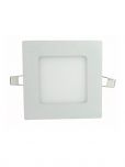 Plafon LED Embutir Quadrado 3w Branco Quente