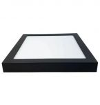 Plafon LED Sobrepor Quadrado 20x20 18w Branco Frio Preto