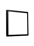 Plafon LED Sobrepor Quadrado 60x60 48w Branco Quente Preto