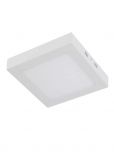 Plafon LED Sobrepor Quadrado 6w Branco Quente