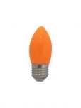 Lampada LED Vela 1w E27 Laranja 110v