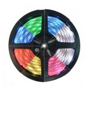 Fita de Led 3528 60 Leds por metro IP20 Rolo 5m Rgb+Controle 12V