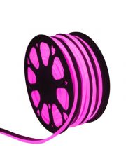 Fita de Led Neon Flex IP65 Rolo 50m Rosa 220v