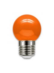 Lâmpada Led Bolinha E27 1w Laranja 127v