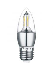 Lampada LED Vela 5w E27 Transparente Sem Bico Branco Frio