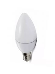 Lampada LED Vela 5w E14 Leitosa Sem Bico Branco Quente