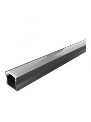 Perfil de LED Embutir Preto 3 Metros 24x14mm