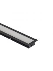 Perfil de LED Embutir Preto 2 Metros 15x4,89mm