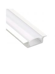 Perfil de LED Embutir Branco 2 Metros 24x7mm