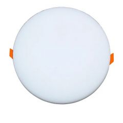 Plafon LED Borda Infinita Embutir Redondo 36w Branco Quente