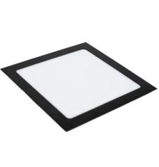 Plafon LED Embutir Quadrado 20x20 18w Branco Neutro Preto