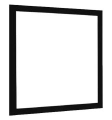 Plafon LED Embutir Quadrado 40x40 40w Branco Frio Preto