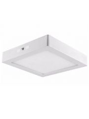 Plafon LED Sobrepor Quadrado 12w Branco Quente