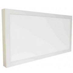 Plafon LED Sobrepor Retangular 60x30 36w Branco Frio