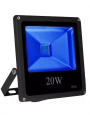 Refletor LED 20w Holofote SMD Azul Prova d'água