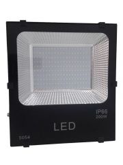 Refletor LED 200w Holofote SMD Branco Quente Prova d'água