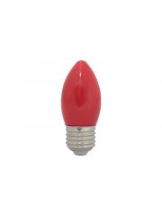 Lampada LED Vela 1w E27 Vermelho 110v 